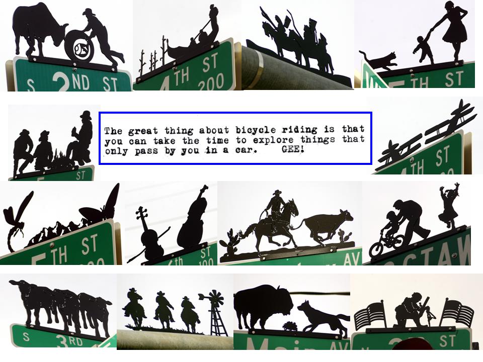 Street Signs... Text from 1925 Underwood Standard Typewriter