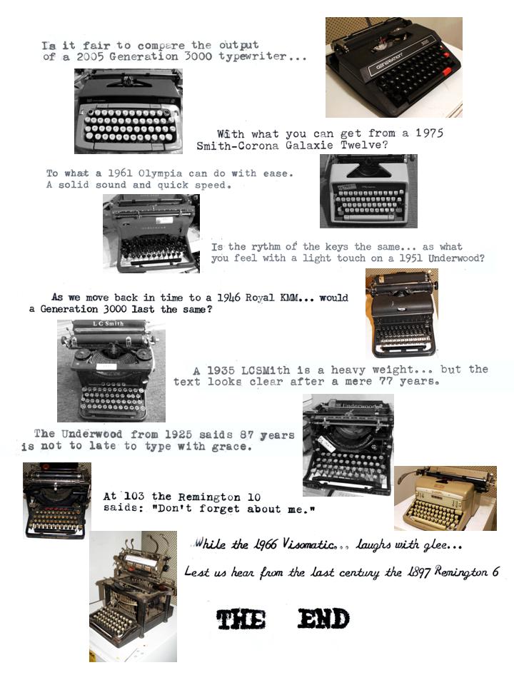 1897 - 2005 of typing captured.