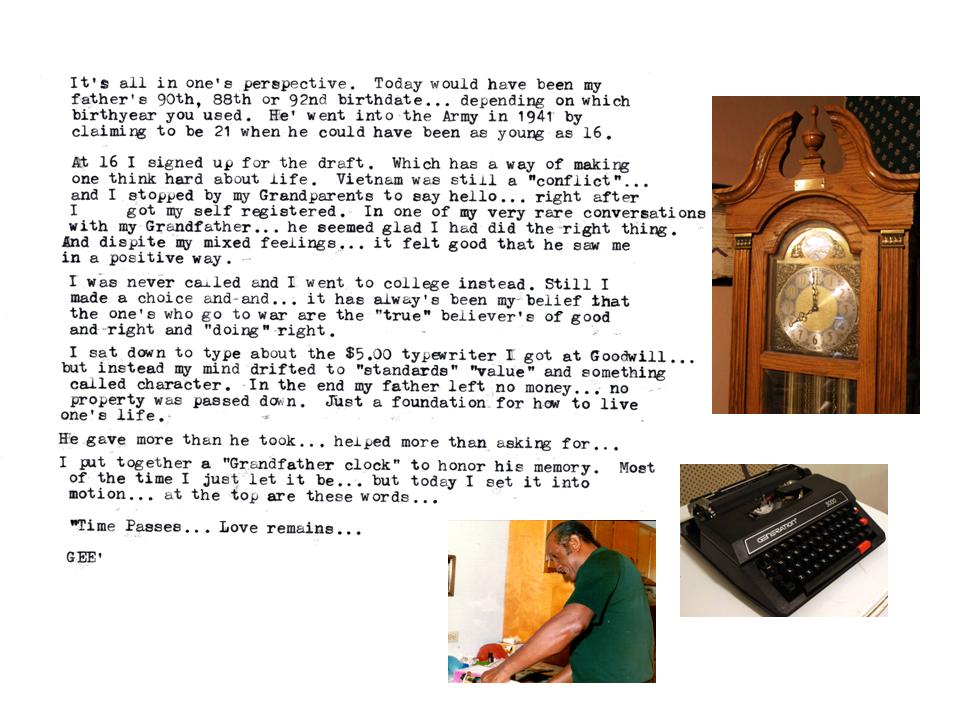 Typed on a 2005 Generation 3000 typewriter