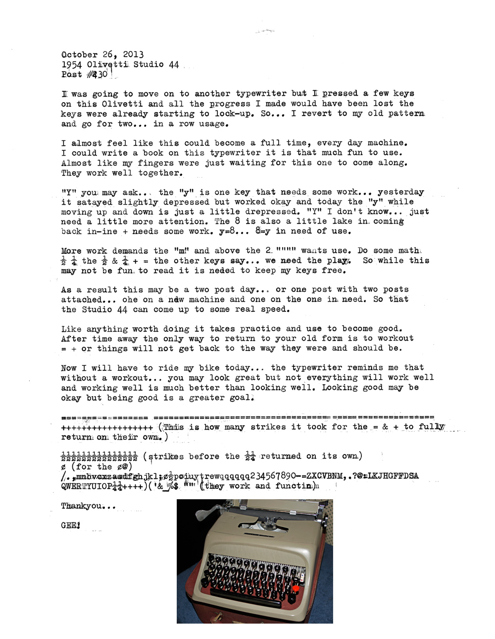 1954 Olivetti Studio 44