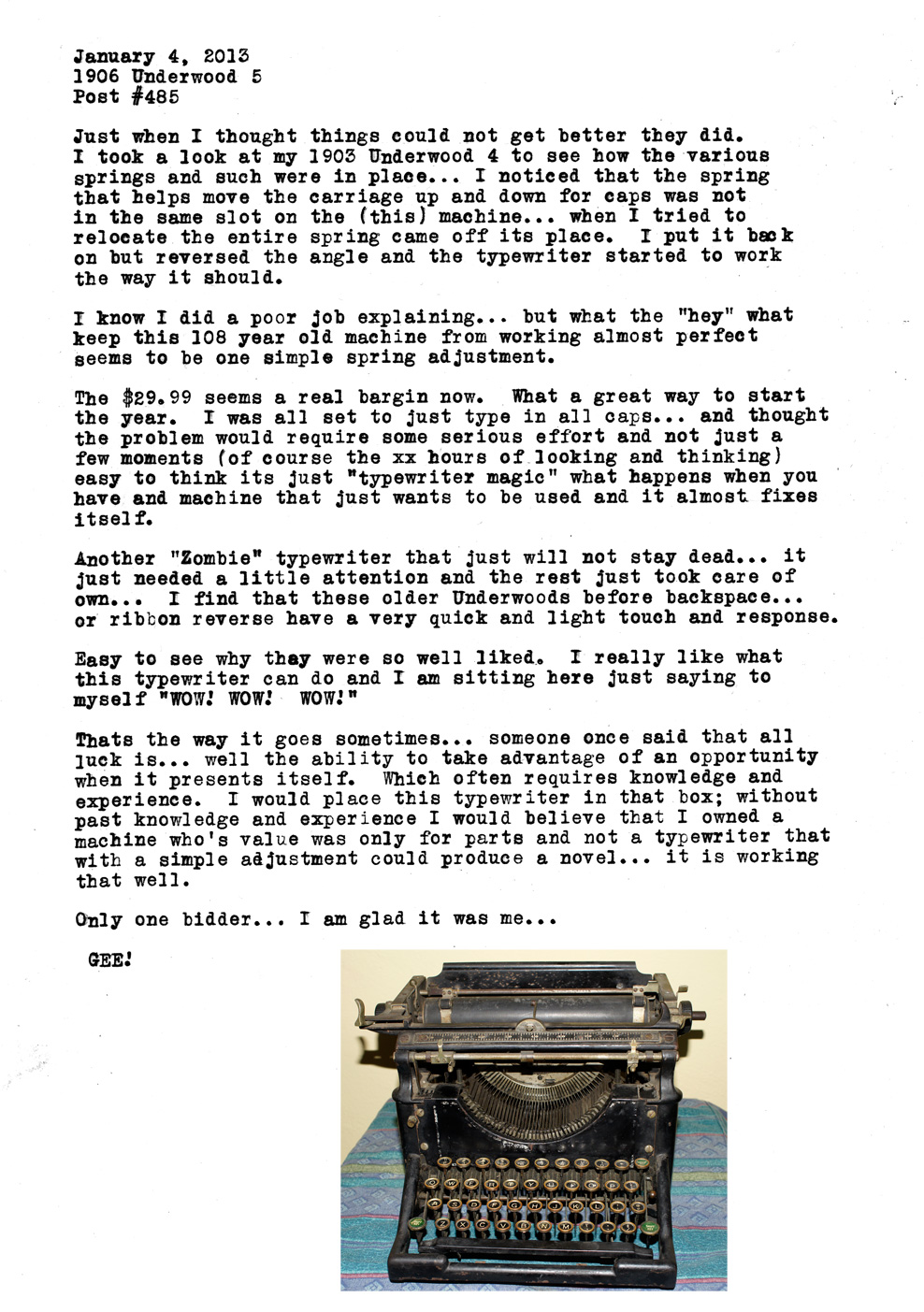 1906 Underwood 5